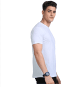 Everyday Men Suprima White Solid Round Neck T-shirt