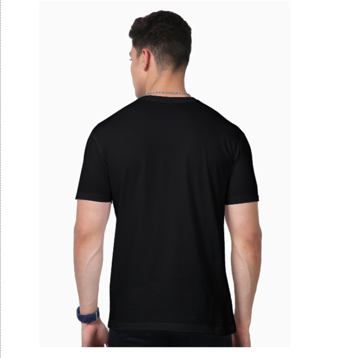 Everyday Men Suprima Black Solid Round Neck T-shirt