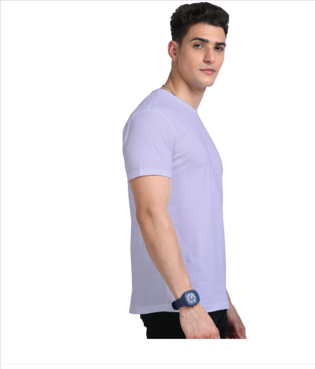 Everyday Men Suprima Purple Solid Round Neck T-shirt